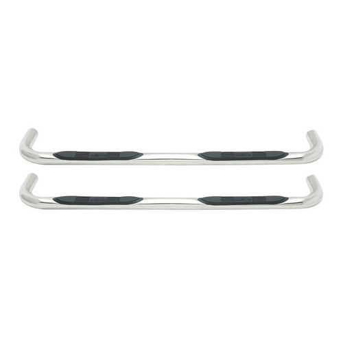 Step Bars - E-Series - 3 in OD Bent - Mount Kit Included - Stainless - Polished - Extended Cab - Ram Fullsize Truck 2009-21 - Pair