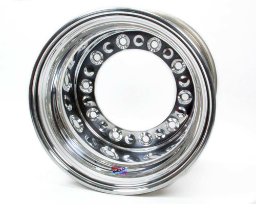 Wheel - Wide 5 HS - 15 x 12 in - 5.000 in Backspace - Wide 5 Bolt Pattern - Aluminum - Polished - Each