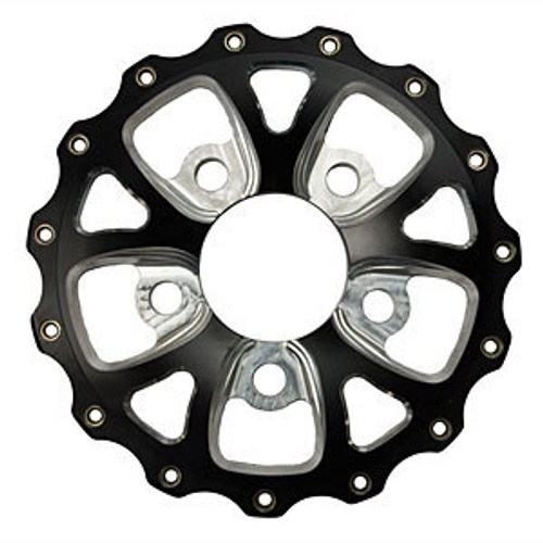 Wheel Center Section - V-Series - 5 x 4.50 in Bolt Pattern - Rear Wheel Center - Aluminum - Black Anodized / Machined - Each