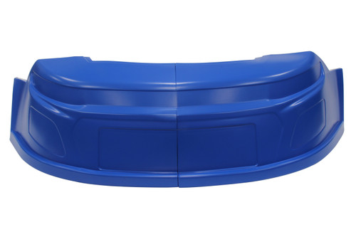 Nose - 2-Piece Complete - Plastic - Chevron Blue - Chevrolet Camaro - MD3 Street Stock - Kit