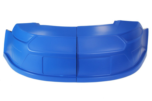 Nose - 2-Piece Complete - Plastic - Blue - Ford Mustang - MD3 Street Stock - Kit