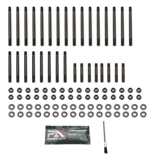 Cylinder Head Stud Kit - 12 Point Nuts - Steel - Black Oxide - Big Block Chevy - Dart Heads - Kit