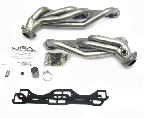 Headers - Cat4ward - 1-1/2 in Primary - 2-1/2 in Collector - Stainless - Natural - Small Block Chevy - GM Fullsize SUV / Truck 1988-95 - Pair