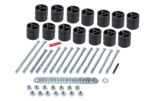Body Lift - 3 in Lift - Hardware Included - Nylon - Black - Gas - Fleetside - GM Fullsize Truck 1973-87 - Kit Body Lift - 3 in Lift - Hardware Included - Nylon - Black - Gas - Fleetside - GM Fullsize Truck 1973-87 - Kit