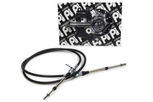 Shifter Cable - 6 ft Long - Steel Cable - Nylon Liner - Brackets / Hardware - 2 in GM Steering Column - GM Transmission - Each