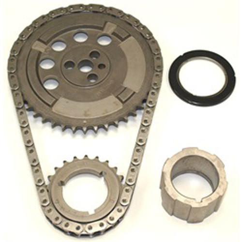 Timing Chain Set - Race Billet Z-Racing - Single Roller - 3 Keyway Adjustable - Thrust Bearing - Steel - LS2 - GM LS-Series - Kit