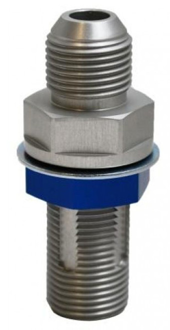 Discriminator Valve - 1 in - 8 AN Male Inlet - 8 AN Male Outlet - Internal Mount - Aluminum - Natural - Each