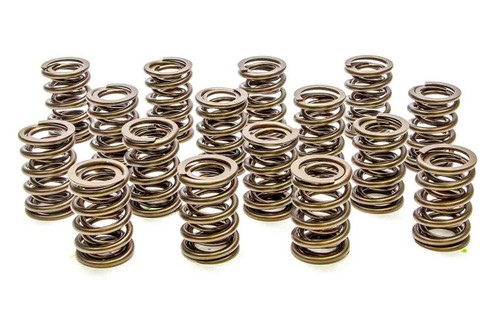 Valve Spring - Hot Rod Series - Dual Spring - 370 lb/in Spring Rate - 1.010 in Coil Bind - 1.290 in OD - GM LS-Series - Set of 16