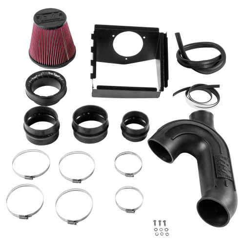 Air Induction System - Delta Force - Reusable Oiled Filter - Plastic - Black - 2.7 L / 3.5 L - Ford Fullsize Truck 2015-17 - Kit