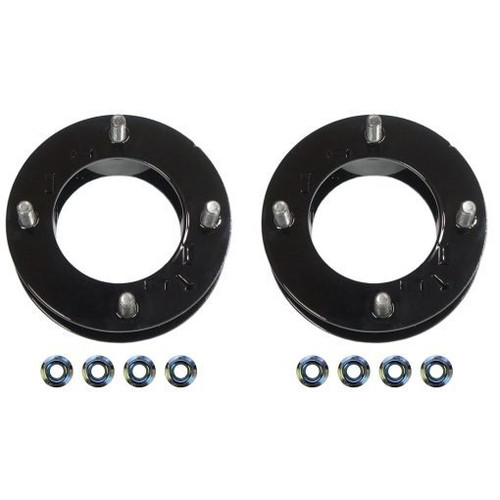 Suspension Leveling Kit - 2-1/2 in Lift - Spacers / Hardware Included - Steel - Black Powder Coat - Toyota Fullsize Truck 2022-23 - Pair