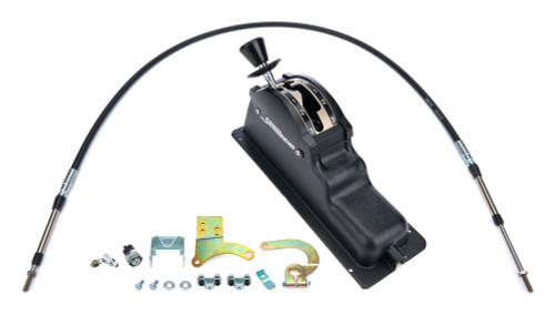 Shifter - Lockout Sidewinder - Automatic - Floor Mount - Reverse Pattern - Reverse Guard - 5 ft Cable - Hardware Included - C4 - Kit