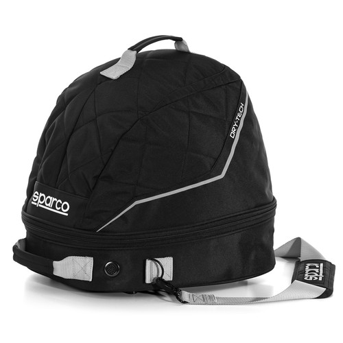Helmet Bag - Soft Lining - Zipper Closure - Single Speed Dryer - Black / Silver - Each