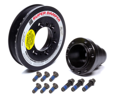 Harmonic Balancer Shell - Super Damper Standard - 6.780 in OD - SFI 18.1 - Aluminum - Black Paint - Internal Balance - Mopar Gen III Hemi - Each