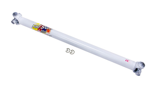 Drive Shaft - 30.500 in Long - 2 in OD - 1310 U-Joints - Chromoly - White Paint - Universal - Each