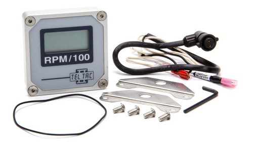 Tachometer - Tachometer II - 15000 RPM - 9V Battery - Digital - 2-1/4 in Square - Mount / Hardware - Gray Face - Magneto / Electronic Ignitions - Each