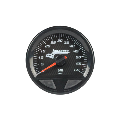 Water Pressure Gauge - SMI Elite Waterproof - Stepper Motor - 0-60 psi - Electric - Analog - Full Sweep - 2-5/8 in Diameter - Black Face - Each