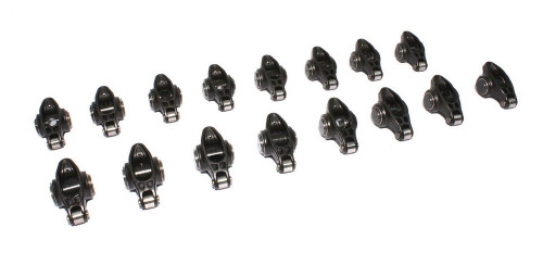 Rocker Arm - Ultra Pro Magnum - 3/8 in Stud Mount - 1.60 Ratio - Full Roller - Chromoly - Small Block Ford - Set of 16