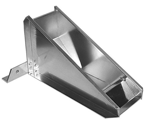 Pit Bike Chock - Floor Mount - Aluminum - Natural - Each