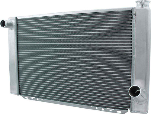 Radiator - 28 in W x 16 in H x 2.250 in D - Single Pass - Driver Side Inlet - Passenger Side Outlet - Aluminum - Natural - Each