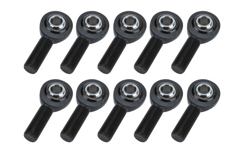 Rod End - Pro Series - Spherical - 1/2 in Bore - 5/8-18 in Right Hand Male Thread - Chromoly - Black Oxide - Set of 10
