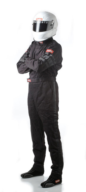 Driving Suit - 110 Series - 1-Piece - SFI 3.2A/1 - Single Layer - Fire Retardant Cotton - Black - 2X-Large - Each