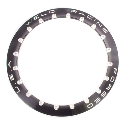Beadlock Ring - 20 Hole - Aluminum - Black Anodized - 15 in Wheels - Each