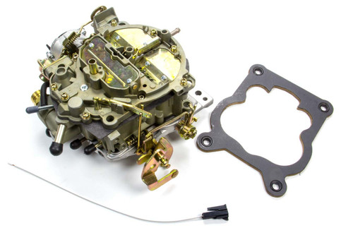 Carburetor - Stage 2 - Quadrajet - 4-Barrel - 750 CFM - Spread Bore - Electric Choke - Air Valve Secondary - Single Inlet - Gold Chromate - Reman - Each