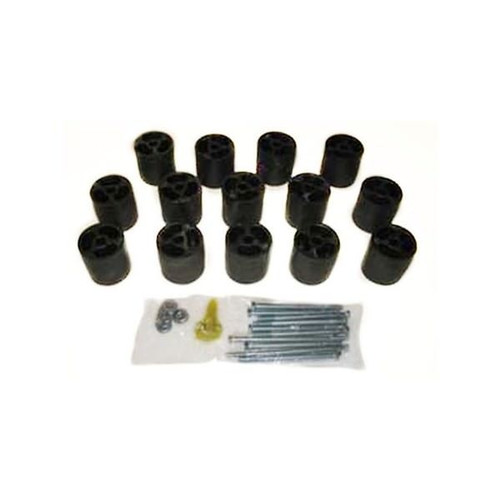 Body Lift - 3 in Lift - Hardware Included - Nylon - Black - Gas - Ford Fullsize Truck 1980-86 - Kit