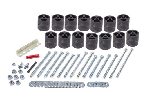 Body Lift - 3 in Lift - Hardware Included - Nylon - Black - Gas - Ford Fullsize Truck 1987-91 - Kit