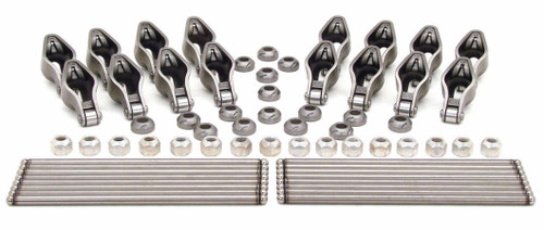Rocker Arm - Magnum Rockers - High Energy Pushrods - 3/8 in Stud Mount - 1.52 Ratio - Roller Tip - Chromoly / Steel - Small Block Chevy - Kit
