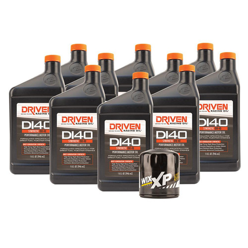 Motor Oil - DI40 - 0W40 - Synthetic - Oil Filter Included - Ten 1 qt Bottles - GM GenV LT-Series - Kit