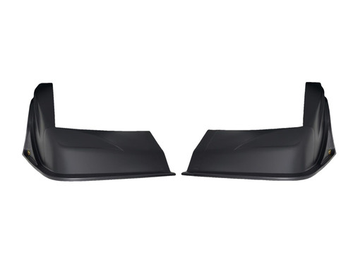 Nose - Outlaw - Complete - Fender Included - Plastic - Black - Universal - Asphalt Late Model - Kit