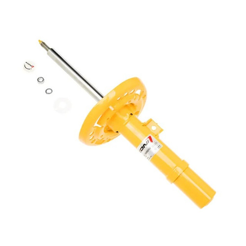 Shock - Sport Series - Twintube - 50.5 mm Clamp - Steel - Yellow Paint - Front - Right Side - Honda Civic 2016-21 - Each