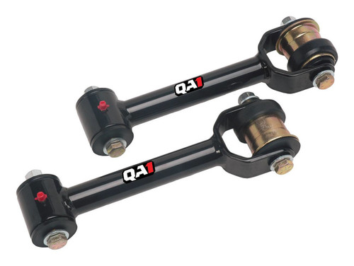 Trailing Arm - Rear - Upper - Tubular - Greasable - Polyurethane Bushings - Steel - Black Powder Coat - GM A-Body / G-Body 1978-88 - Pair