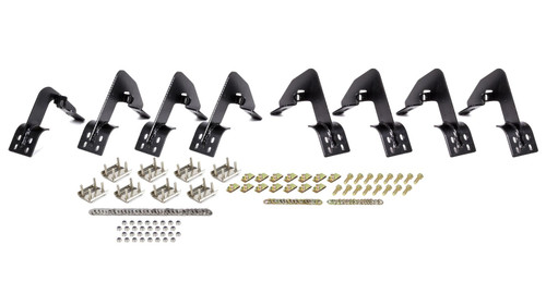 Step Bar Mounting Kit - Brackets / Hardware - Steel - Black Powder Coat - Westin Oval Tube Step Bars - Crew / Extended Cab - GM Fullsize Truck 2014-15 - Kit