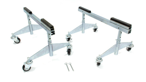 Frame Stand and Dolly - Steel - Chrome - Triple X Sprint Chassis - Pair