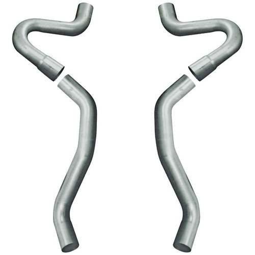 Exhaust Tailpipe - 3 in Diameter - Steel - Aluminized - GM A-Body 1968-72 - Pair