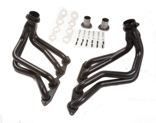 Headers - Street - 1-3/4 in Primary - 3 in Collector - Steel - Black Paint - Big Block Chevy - GM A-Body / B-Body 1958-64 - Pair