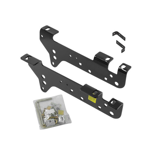 5th Wheel Rails - Bolt-On - Steel - Black Powder Coat - Ford Fullsize Truck 1999-2010 - Kit
