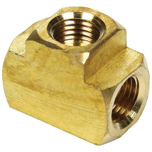 Fitting - Adapter Tee - 3 Way 3/8-24 in Inverted Flare Female - Brass - 3/16 in Hardline - Set of 20
