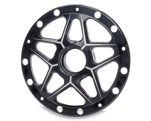 Wheel Hub - Front - Passenger Side - Races Included - Aluminum - Black Anodized - Sprint Car - Each