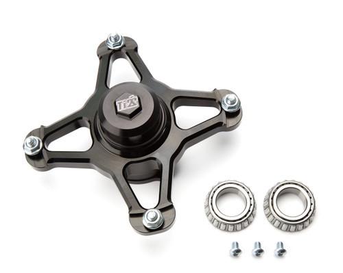 Wheel Hub - Front - Direct Mount - Driver Side - REM Bearings - Aluminum - Black Anodized - Each