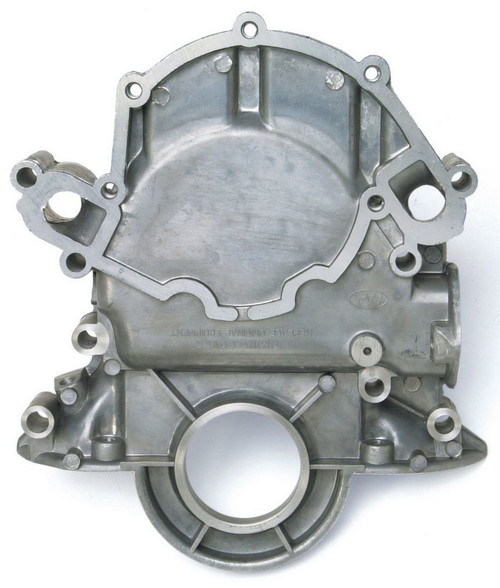 Timing Cover - 1-Piece - Gaskets / Seal Included - Aluminum - Natural - Small Block Ford - Each
