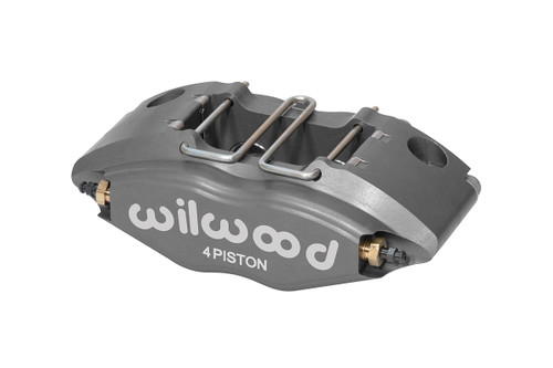 Brake Caliper - Powerlite - 4 Piston - Aluminum - Gray Anodized - 11.00 in OD x 0.500 in Thick Rotor - 5.08 in Radial Mount - Each