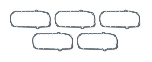 Oil Pan Gasket - 0.188 in Thick - 1-Piece - Either Side Dipstick - Steel Core Rubber - Small Block Chevy - Set of 5
