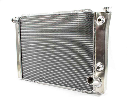 Radiator - 27.750 in W x 20 in H x 3 in D - Driver Side Inlet - Passenger Side Outlet - Oil Cooler - Aluminum - Natural - Each