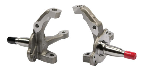 Spindle - Stock Replacement - Driver / Passenger Side - Steel - Natural - Ford Mustang II - Pair