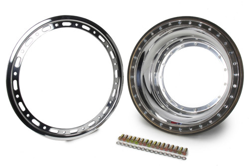 Wheel Shell - Inner - 15 x 6.63 in - 6 in Offset - Beadlock - Aluminum - Polished - Each