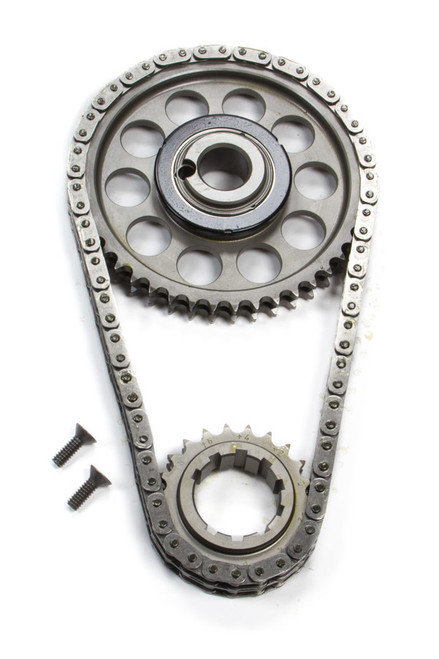 Timing Chain Set - Gold Series - Double Roller - Keyway Adjustable - 0.005 in Shorter - Needle Bearing - Billet Steel - Big Block Ford - Kit