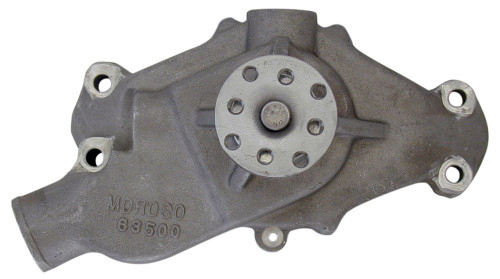 Water Pump - Mechanical - Low Drag Impeller - Reinforced Housing - 5/8 in Pilot - Short Design - Aluminum - Natural - Small Block Chevy - Each